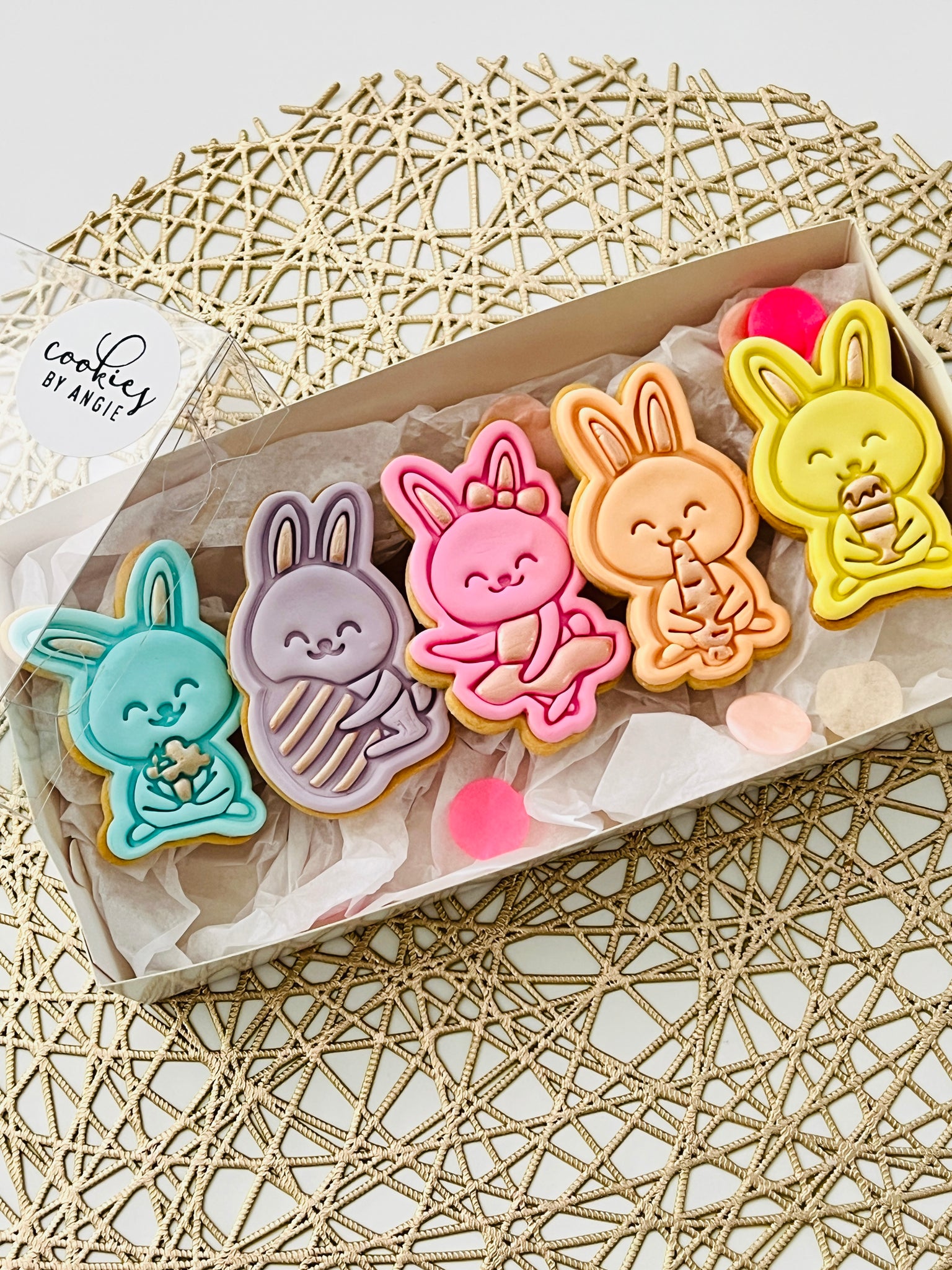 Rainbow bunnies